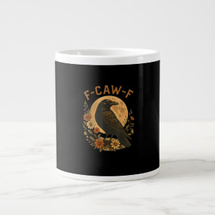 F-Caw-F Krähe Lustig Gothic Vogel Erwachsenen Humo Jumbo-Tasse
