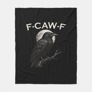 F-Caw-F Krähe Lustige Krähe F-Caw-F Ausrüstung Min Fleecedecke