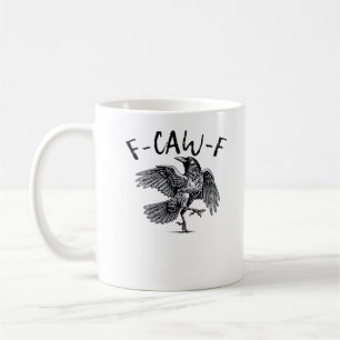 F Caw F Krähe Retro Klassischer Stil Kaffeetasse