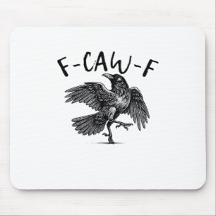 F Caw F Krähe Retro Klassischer Stil Mousepad
