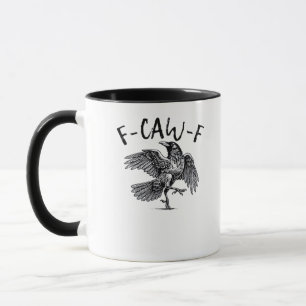 F Caw F Krähe Retro Klassischer Stil Tasse