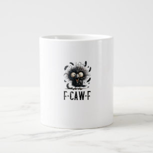 F-Caw-F Krähe Vogel Lustige Krähe F-Caw-F Tri-Blen Jumbo-Tasse
