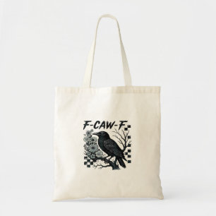 F-Caw-F Krähe Vogel Retro Klassiker Tragetasche