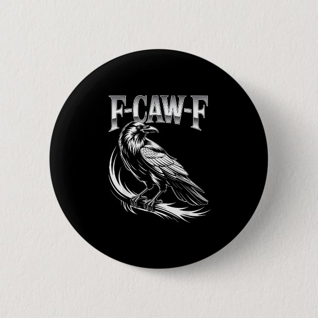 F-Caw-F Krähen Damen Trendy Casual Button (Vorderseite)