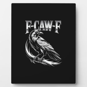 F-Caw-F Krähen Damen Trendy Casual Fotoplatte