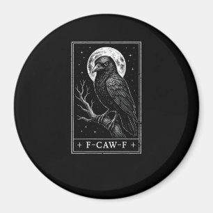 F-Caw-F Krähenkarte Lustige Halloween Vintage Rück Magnet