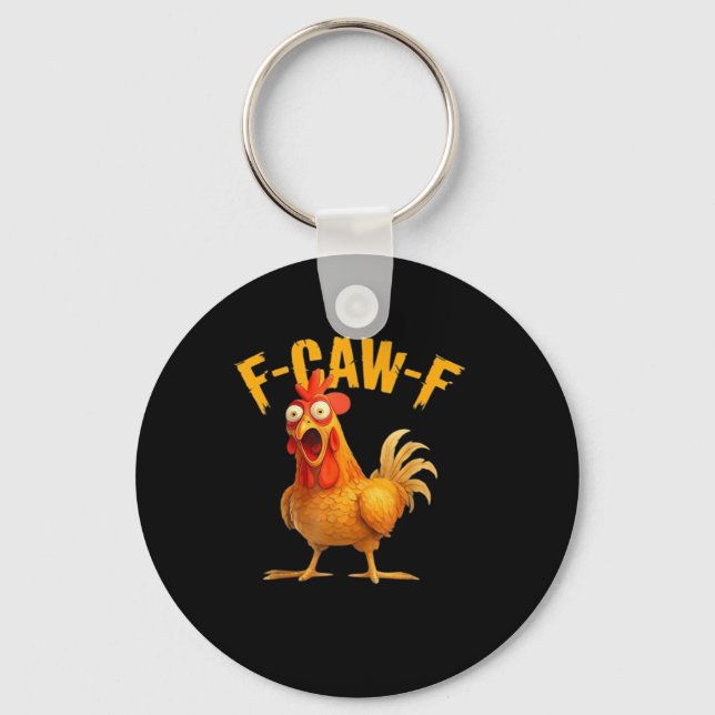 F-Caw-F Lustig Einzigartig Schlüsselanhänger (Vorderseite)