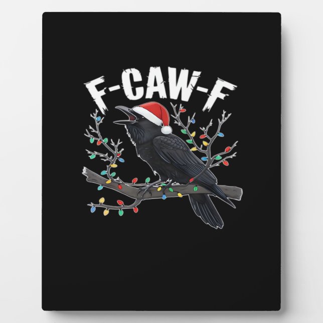 F-Caw-F Lustig Trendig Fotoplatte (Vorderseite)