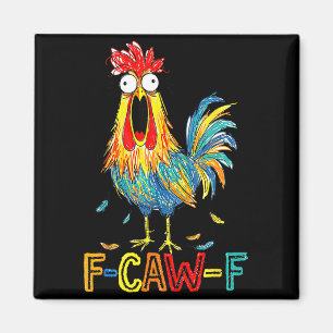 F-caw-f Lustige Idee für die Arbeit F Caw F Lustig Magnet