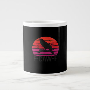 F-Caw-F Lustige Krähe Klassisch Minimal Sauber Jumbo-Tasse