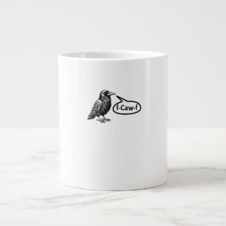 F-Caw-F Lustige Krähe Rabe Wortspiel F-Off Subtile Jumbo-Tasse