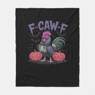 F Caw F Lustiger Hahn Klassischer Einfacher Stil Fleecedecke