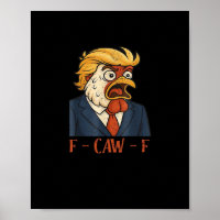 F Caw F Lustiger Hahn Klassischer Vintage Stil