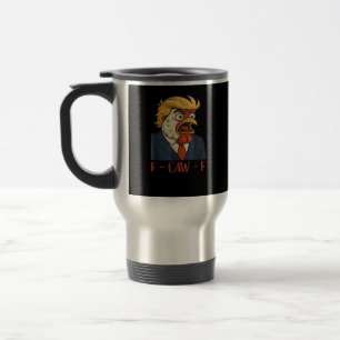 F Caw F Lustiger Hahn Klassischer Vintage Stil Reisebecher