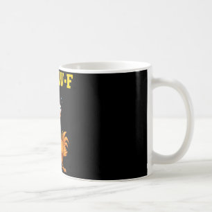 F-caw-f Lustiger Hühner-Humor-Zitat-Hahn-Meme (auf Kaffeetasse