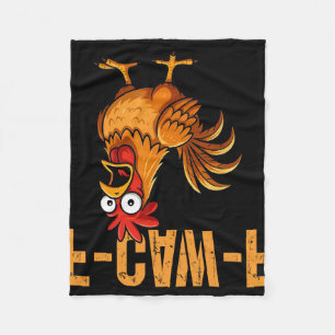 F-caw-f Lustiger Hühnerhumor F-caw-f Zitat Hahn Fleecedecke