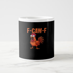 F Caw F Lustiger Klassischer Hühnchen-Trendstyle Jumbo-Tasse
