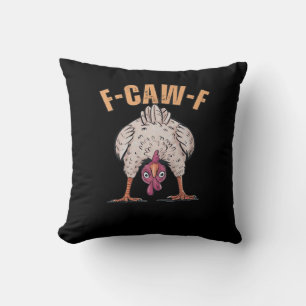 F Caw F Lustiger Klassischer Retro-Hühnchen-Stil Kissen