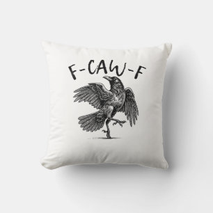 F-Caw-F Lustiger Rabe Crow Spooky Season Kreative  Kissen