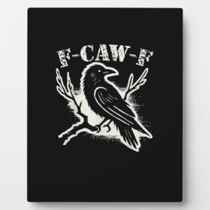 F-Caw-F Lustiger Rabe Vintage Krähe Sarkastischer  Fotoplatte