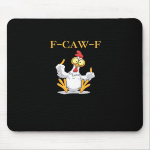 F-Caw-F Lustiger Retro-Huhn Klassiker Mousepad