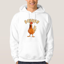 F-CAW-F! Lustiger schockierter Hahn Huhn