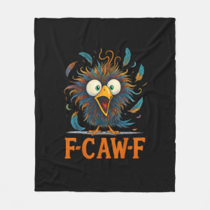 F-Caw-F Lustiger Unordentlicher Huhn Vogel Hahn F- Fleecedecke