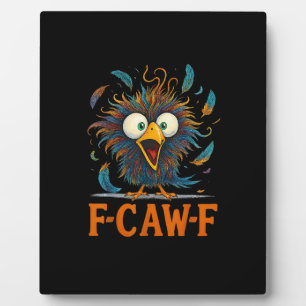 F-Caw-F Lustiger Unordentlicher Huhn Vogel Hahn F- Fotoplatte