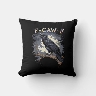 F Caw F Lustiger Vogel Krähe Kreative Casual Gesta Kissen