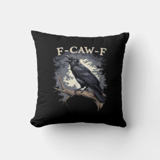 F Caw F Lustiger Vogel Krähe Kreative Casual Gesta Kissen