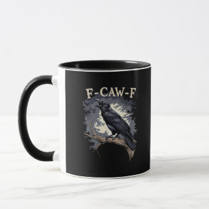 F Caw F Lustiger Vogel Krähe Kreative Casual Gesta Tasse