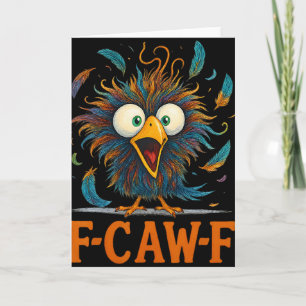F-caw-f Lustiges Durcheinander Huhn Vogel Hahn Fca Karte