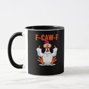 F-Caw-F Lustiges Huhn Klassisch Minimal Sauber Tasse