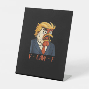 F-Caw-F Lustiges Huhn Klassisch Vintage Cool Sockelschild