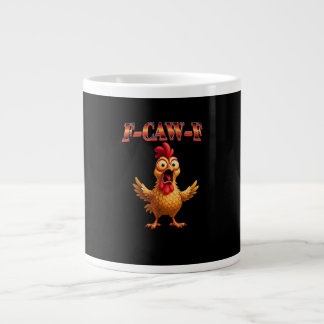 F-Caw-F Lustiges Huhn Klassisches Ästhetisches Des Jumbo-Tasse