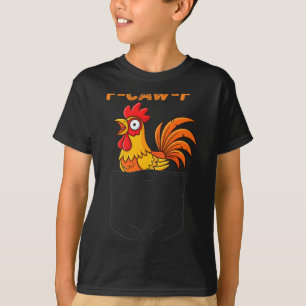 F-caw-f Lustiges Huhn Taschen Humor Zitat Hahn M T-Shirt