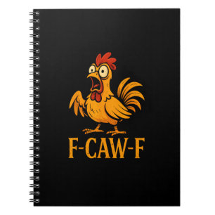 F-Caw-F Lustiges Hühner-Humor-Huhn-Meme Huhn L Notizblock