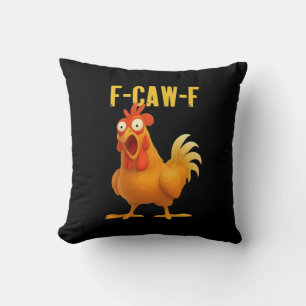 F Caw F Lustiges Hühner-Meme Moderne Trendstyle Kissen