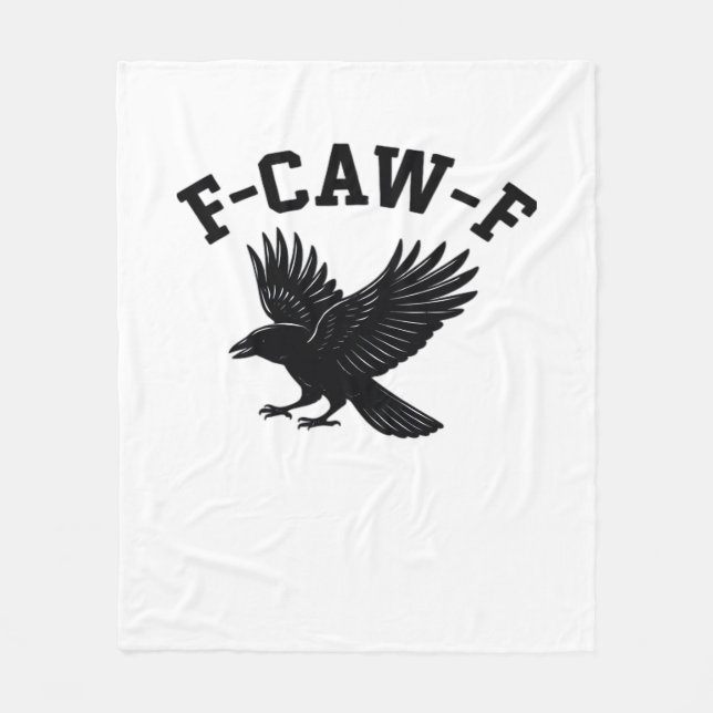 F-Caw-F Meme Lustig Trendig Fleecedecke (Vorderseite)