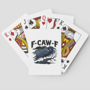 F-Caw-F Minimal Clean Spielkarten