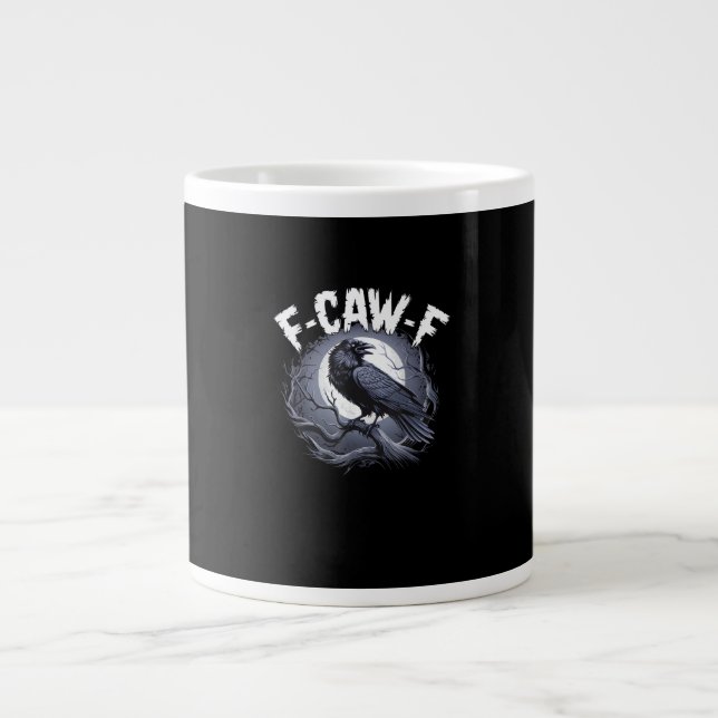 F-Caw-F Minimal Sauber Jumbo-Tasse (Vorderseite)
