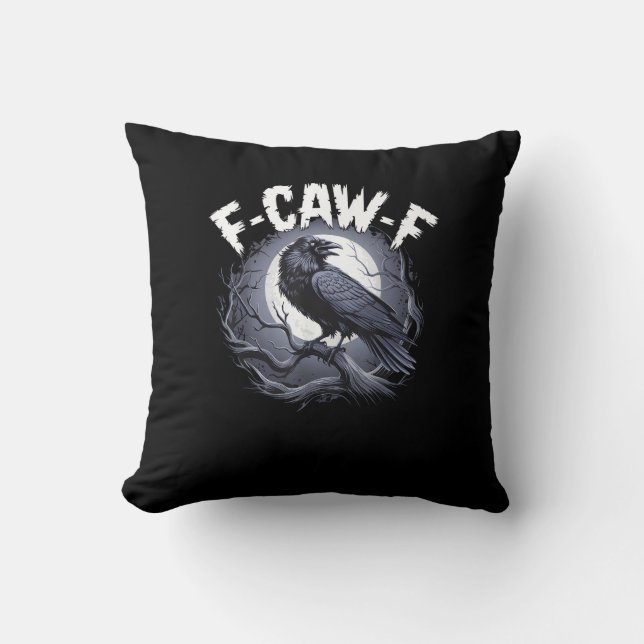 F-Caw-F Minimal Sauber Kissen (Vorderseite)