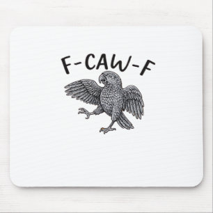 F Caw F Minimales Sauberes Design Mousepad