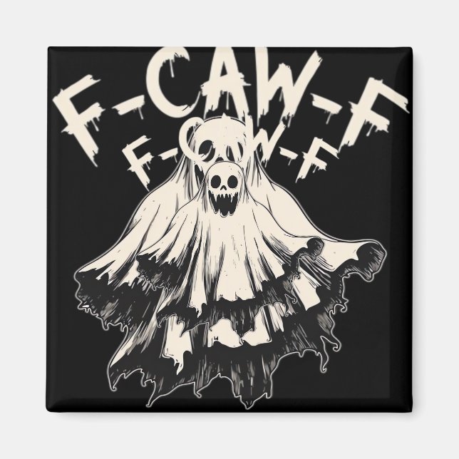 F Caw F Rabe Retro Klassischer Stil Magnet (Vorne)