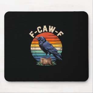 F-Caw-F Rabenmond Gothik Halloween Krähe Vogel Lie Mousepad
