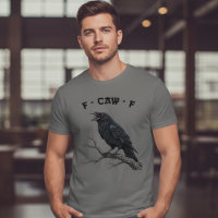 F-CAW-F Raven Crow Funny Gothic Bird Art