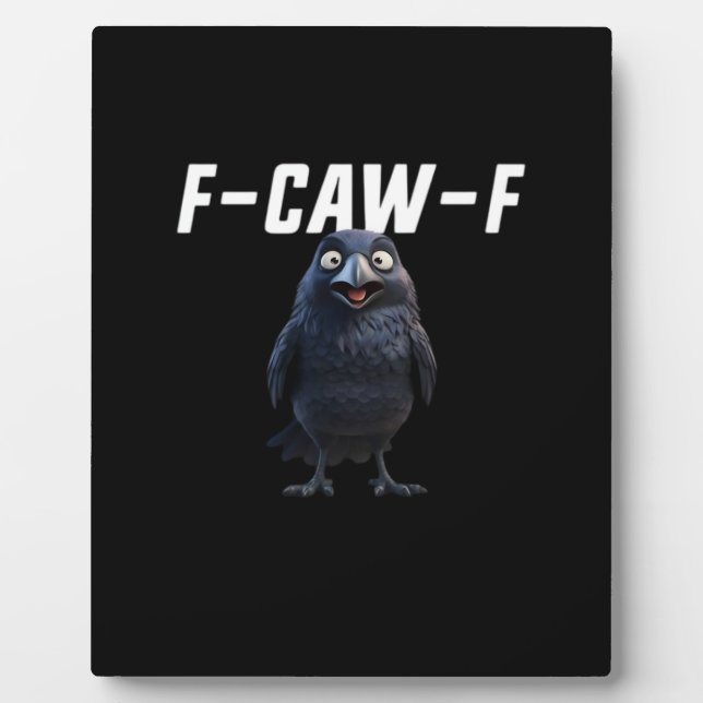 F Caw F Raven Funny Gear Creative Style Fotoplatte (Vorderseite)