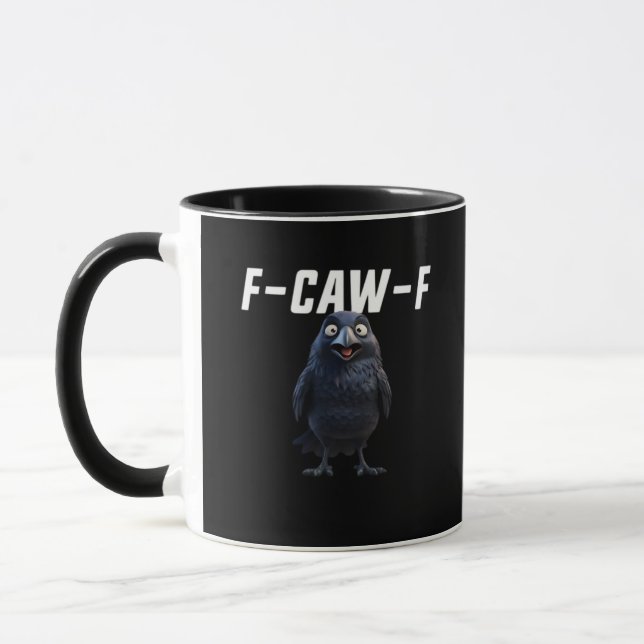 F Caw F Raven Funny Gear Creative Style Tasse (Links)