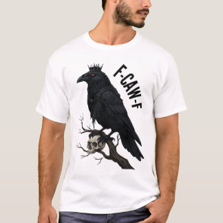 F-CAW-F Raven King mit einem Schädel T-Shirt