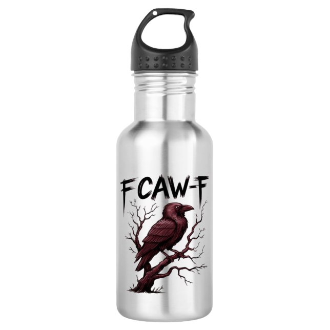 F-Caw-F Raven Klassiker Edelstahlflasche (Vorderseite)